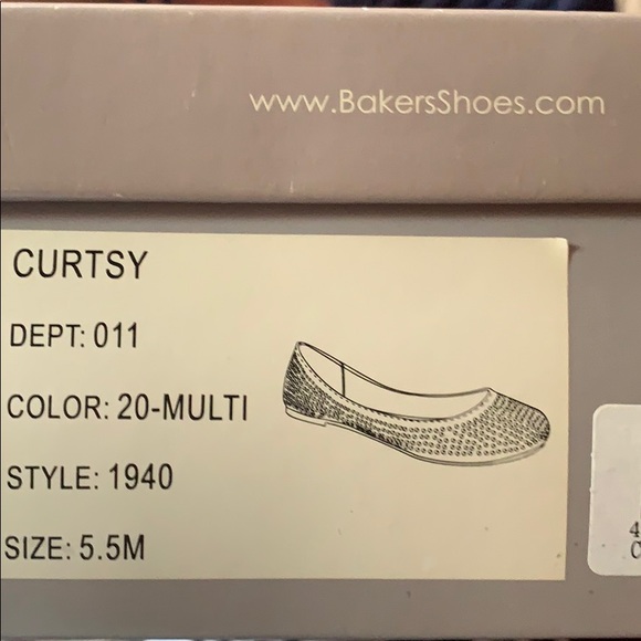 Bakers Multicolor Rhinestone Flats - Picture 6 of 6